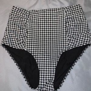 High waisted swim suit bottoms